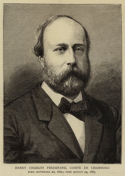 Henry Charles Ferdinand, greve af Chambord af English School